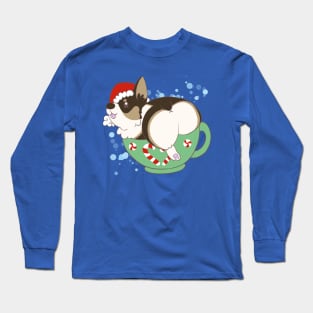 Peppermint Mocha Pup Long Sleeve T-Shirt